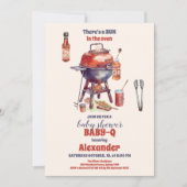 Leuke Waterverf Baby Q Baby shower Kaart (Voorkant)