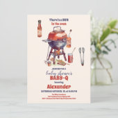 Leuke Waterverf Baby Q Baby shower Kaart (Staand voorkant)