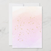 Leuke Waterverf Baby Schoen Meisje Baby shower Kaart (Achterkant)