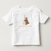 Leuke Waterverf Beer Woodland eerste verjaardagsfe Kinder Shirts (Voorkant)