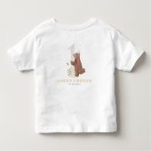 Leuke Waterverf Beer Woodland eerste verjaardagsfe Kinder Shirts (Achterkant)
