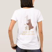 Leuke Waterverf Beer Woodland eerste verjaardagsfe T-shirt (Achterkant)