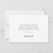 Leuke waterverf beren Baby shower Bedankkaart (Achterkant)