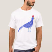 Leuke Waterverf Bird Art Lady Ross Turaco T-shirt (Voorkant)