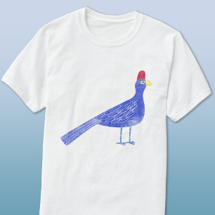 Leuke Waterverf Bird Art Lady Ross Turaco T-shirt