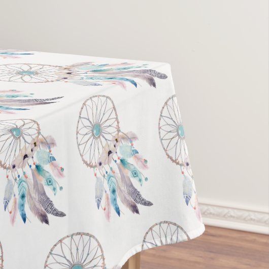 Leuke Waterverf Bloem Boheemse Dreamcatcher Decor Tafelkleed (Voorbeeld)