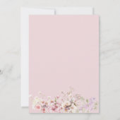 Leuke Waterverf Boho Teddy Bear Meisje Baby shower Kaart (Achterkant)