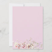 Leuke Waterverf Boho Teddy Bear Meisje Baby shower Kaart (Achterkant)