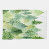 Leuke Waterverf Bos Bomen Keukenhanddoek (Horizontaal)