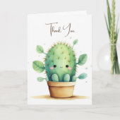 Leuke Waterverf cactus in pot Kaart (Voorkant)