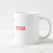 Leuke waterverf cartoon beer met rood hart grote koffiekop (Rechts)