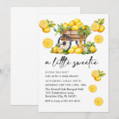 Leuke waterverf citroen Baby shower Kaart (Voorkant / Achterkant)