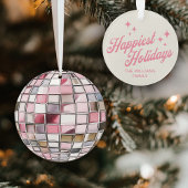 Leuke Waterverf Disco Ball Ornament Familienaam