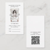 Leuke Waterverf Dog Spa Groomer Afsprakenkaartje (Voorkant / Achterkant)