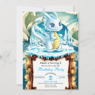 Leuke Waterverf Dragon Birthday Kaart