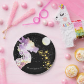 Leuke Waterverf Dragon Birthday Papieren Bordje (Feest)