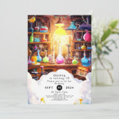 Leuke Waterverf Editable Scientist Verjaardag Kaart (Staand voorkant)