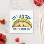 Leuke Waterverf Fiesta Lets TACO over 1e Verjaarda Servet (Insitu)