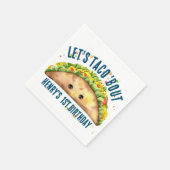 Leuke Waterverf Fiesta Lets TACO over 1e Verjaarda Servet (Hoek)