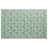Leuke Waterverf Floral Chickens Stof (Fat Quarter)