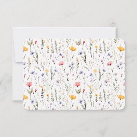 Leuke Waterverf Fox Kinder briefpapier Bedankkaart (Achterkant)