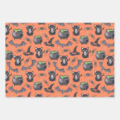 Leuke Waterverf Halloween Kostuum Kinder Inpakpapier Vel (Voorkant 2)