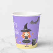 Leuke Waterverf Halloween Kostuum Kinder Papieren Bekers (Achterkant)