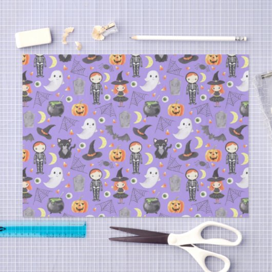 Leuke Waterverf Halloween Kostuum Kinder Tissuepapier (Craft)