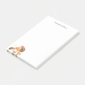 Leuke Waterverf Hedgehog gepersonaliseerd Post-it® Notes (Schuin)