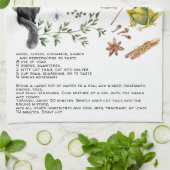 Leuke Waterverf heksen brouwrecept Halloween Theedoek (Gevouwen)