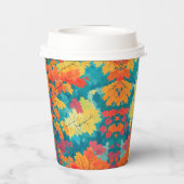 Leuke waterverf herfst herfst baby shower papieren bekers (Achterkant)