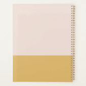 Leuke Waterverf Hondenpuppy Patroon Gepersonalisee Planner (Achterkant)