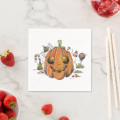 Leuke Waterverf Jack o'lantern Servet (Insitu)