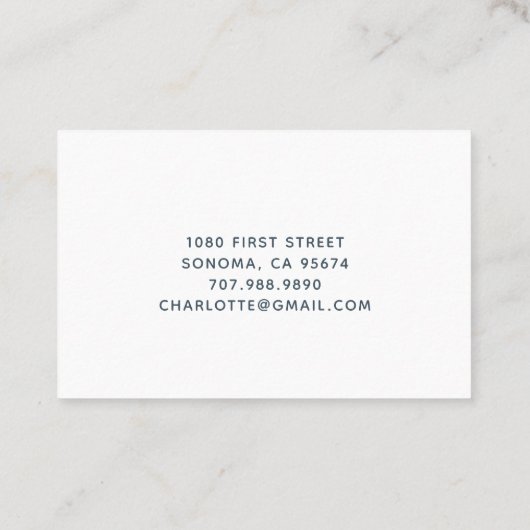 Leuke Waterverf Kind Baby Sitter Visitekaartje (Achterkant)