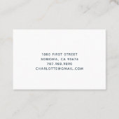 Leuke Waterverf Kind Baby Sitter Visitekaartje (Achterkant)