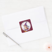 Leuke Waterverf Kitten Happy Halloween Sticker (Envelop)