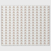 Leuke Waterverf kleine engel meisje lezen Cadeaupapier (Vlak)