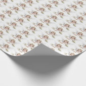 Leuke Waterverf kleine engel meisje lezen Cadeaupapier (Hoek)