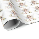 Leuke Waterverf kleine engel meisje lezen Cadeaupapier (Rol Hoek)