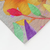 Leuke Waterverf Koala met bloemetjes Fleece Deken (Hoek)