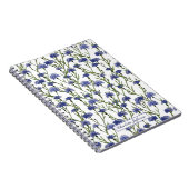 Leuke Waterverf korenbloemen monogram Notitieboek (Rechterzijde)