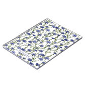 Leuke Waterverf korenbloemen monogram Notitieboek (Linkerzijde)