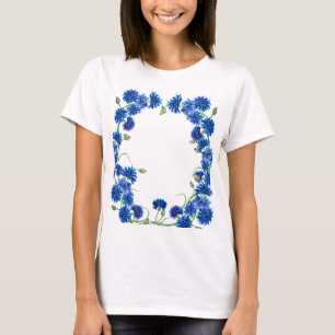 Leuke waterverf korenbloemen t-shirt