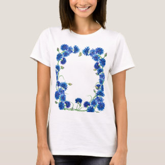 Leuke waterverf korenbloemen t-shirt