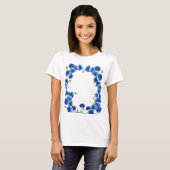 Leuke waterverf korenbloemen t-shirt (Voorkant volledig)