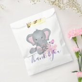 Leuke waterverf olifant baby shower dank u bedankzakje (Gezegeld)