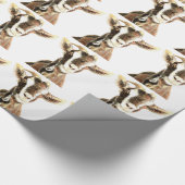 Leuke Waterverf Oude Geit Humor Animal Art Cadeaupapier (Hoek)