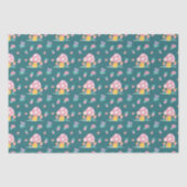 Leuke waterverf Paddenstoelenbloemen groen Tissuepapier (Voorkant)