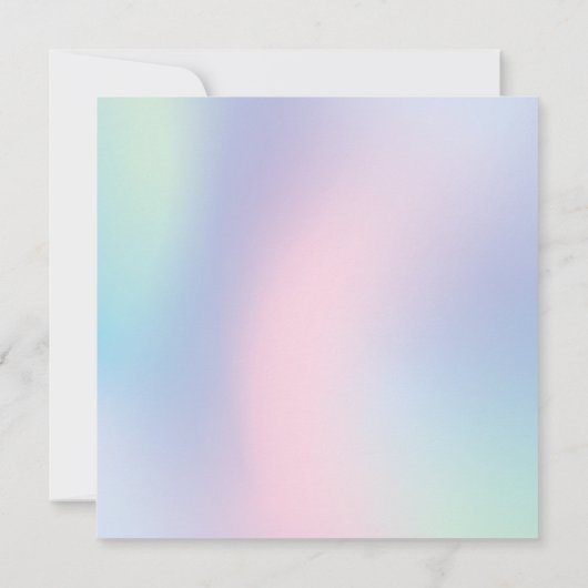 Leuke Waterverf pastel Eenhoorns Regenboog Verjaar (Achterkant)