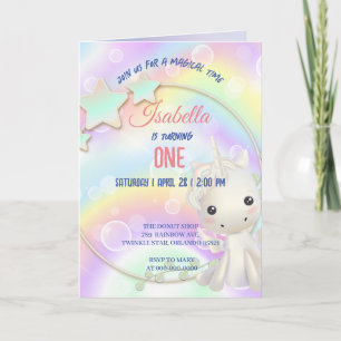 Leuke Waterverf pastel Eenhoorns Regenboog Verjaar